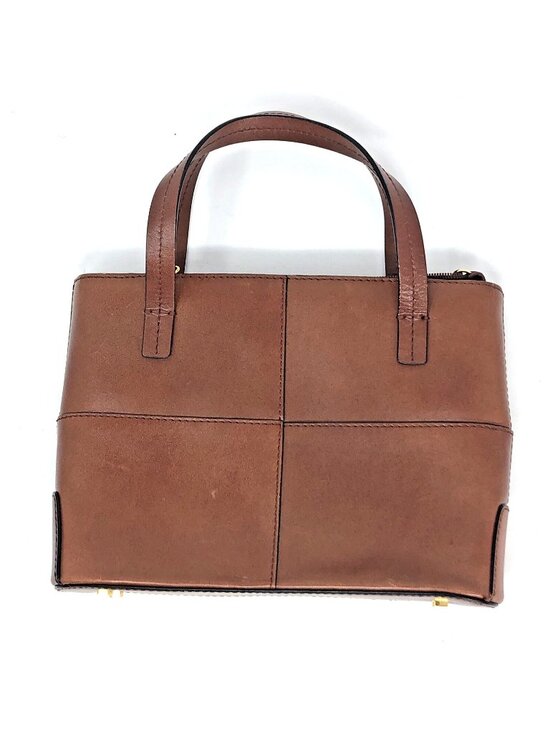 Etienne Aigner Handbags - Etienne Aigner Purse Small Brown Genuine Leather Double Handle Hand Bag Casual